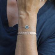 Be creative - Orange Woven Sterling Silver Bracelet