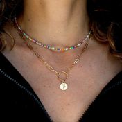 Be Strong - 18K Gold Plated Bold Link Necklace
