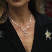 Paperclip Mantra Necklace in Sterling Silver