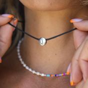 BE FREE - Black Cord with Sterling Silver Pendant