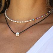 BE FREE - Black Cord with Sterling Silver Pendant