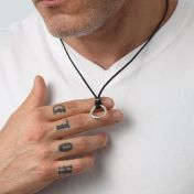 Men's BE FREE - Ensō Sterling Silver Pendant