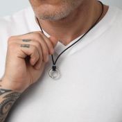 Men's BE FREE - Ensō Sterling Silver Pendant