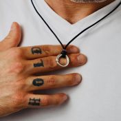 Men's JUST BE - Ensō Sterling Silver Pendant