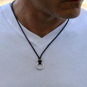 Men's BE BRAVE - Ensō Sterling Silver Pendant