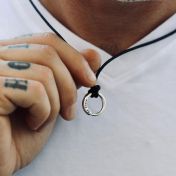 Men's BE BRAVE - Ensō Sterling Silver Pendant