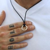 Men's BE STRONG - Ensō Sterling Silver Pendant