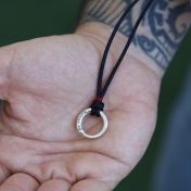 Men's BE STRONG - Ensō Sterling Silver Pendant