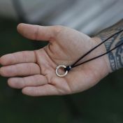 Men's BE FREE - Ensō Sterling Silver Pendant