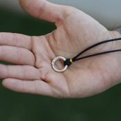 Men's BE BRAVE - Ensō Sterling Silver Pendant