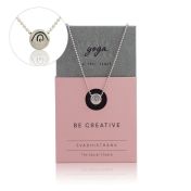 BE CREATIVE - Sterling Silver Pendant Ball Chain Necklace