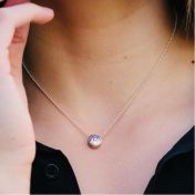 BE CREATIVE - Sterling Silver Pendant Ball Chain Necklace