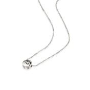 BE CREATIVE - Sterling Silver Pendant Ball Chain Necklace