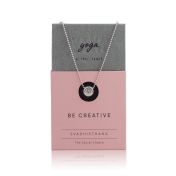 BE CREATIVE - Sterling Silver Pendant Ball Chain Necklace