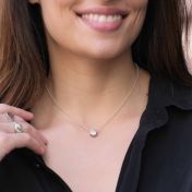 BE CREATIVE - Sterling Silver Pendant Ball Chain Necklace