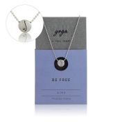 Be Free  - Sterling Silver Pendant Ball Chain Necklace