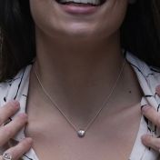 Be Free  - Sterling Silver Pendant Ball Chain Necklace