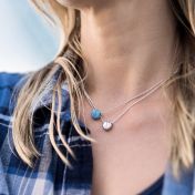 Be Free  - Sterling Silver Pendant Ball Chain Necklace