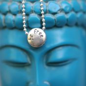 Be Free  - Sterling Silver Pendant Ball Chain Necklace