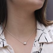 Be Free  - Sterling Silver Pendant Ball Chain Necklace