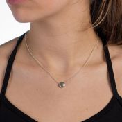 BE LOVE - Sterling Silver Pendant Ball Chain Necklace