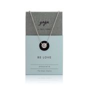 BE LOVE - Sterling Silver Pendant Ball Chain Necklace