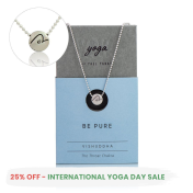 BE PURE - Sterling Silver Pendant Ball Chain Necklace