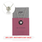 Be Strong - Sterling Silver Pendant Ball Chain Necklace