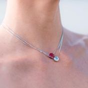 Be Strong - Sterling Silver Pendant Box Chain Necklace