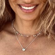 Be Strong - Sterling Silver Pendant Box Chain Necklace