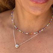 Be Strong - Sterling Silver Pendant Box Chain Necklace