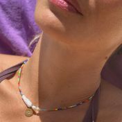BE PURE - 14K Gold vermeil pendant with baroque pearl necklace