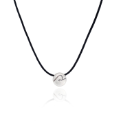 Men's BE PURE - Black Cord with Sterling Silver Pendant
