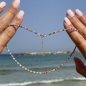 Half and half pearls & colorful beads Necklace