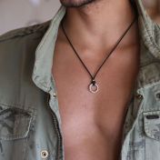 Men's BE BRAVE - Ensō Sterling Silver Pendant