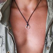 Men's BE FREE - Ensō Sterling Silver Pendant