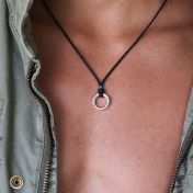 Men's BE PURE - Ensō Sterling Silver Pendant