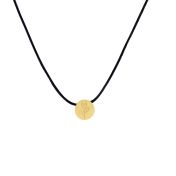 Be Strong Black Cord with 14K Gold Vermeil Pendant